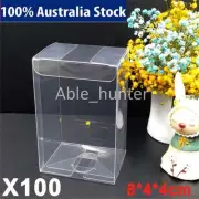 100x PVC Clear Model Toy Car Display Box Dustproof Storage Case For 1:64Scale AD