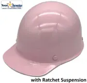 MSA Skullgard Cap Style with Ratchet Suspension - Custom Light Pink