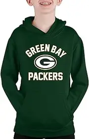Team Fan Apparel NFL Youth Gameday Hooded Sweatshirt, Pro Football Hoodie Pullover Sweatshirt, Sports Apparel Boys and Girls