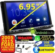 05-15 FORD F250/350/450/550 CARPLAY ANDROID AUTO BLUETOOTH OPT. XM CAR STEREO (for: Ford)