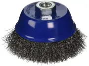 14 PC 4" Crimped Wire Cup Brush, Wire Cup Set For Grinders, 5/8"-11 UNC