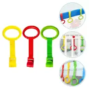 6pcs Portable Baby Pull Ring Baby Stand Up Rings Nursery Baby Cot Rings Toddler