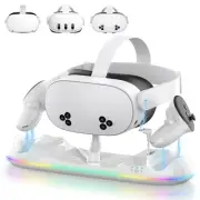 Charging Dock for Meta Quest 3S/3/2, 20W Magnetic Charging Station for Oculus...