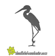 Heron Standing Metal Wall Sculpture Art Hanging Home Deco