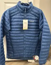 NWT Rab Cirrus Primaloft Full Zip Puffer Jacket Medium Ink Blue MSRP $200