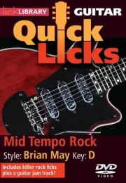 Mid Tempo Rock Quick Licks Guitar Lessons Learn Brian May Style Video DVD