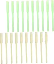 OHPHCALL Night Fishing Casing 20pcs Glow Crimp Protectors Anti-Tangle Design Fishing Line Sleeves for Sea Freshwater