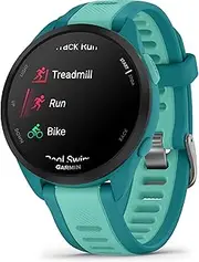 [Garmin] Forerunner 165 Music, Running Smart Watch, Colorful AMOLED Display, Training Measures and Recovery Information, Music on Your Wrist, Turquoise