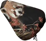 Bicycle Seat Cover Red Pandas Printed Bike Covers Bike Cushion Seat Protector with Drawstring for Most Bikes