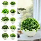 Plastic Flowerpot Artificial Plant Bonsai Faux Greenery Potted Home Decoration