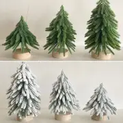 Artificial Mini Xmas Tree Ornaments Portable Small Realistic Tabletop Decor