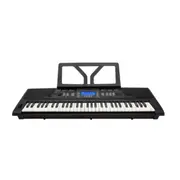 Crown CK-28 Touch Sensitive Multi-Function 61-Key Electronic Portable Keyboard with USB (Black)