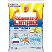 DETERGENTE MAESTRO LIMPIO MULTIPODER LIMON-BICARBONATO BIO DEGRADABLE 1KG