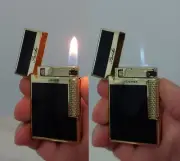 Luxury 2 In 1 Flint Lighter. Adjustable Soft And Jet Flame. Refillable