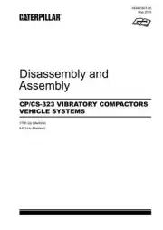 Caterpillar Cat CP-CS-323 Compactor Disassembly Assembly Service Manual