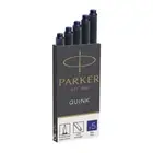 Genuine Parker Quink Ink Cartridges Fountain Pen Refill Permanent Blue 5 Pack AU