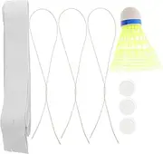 LAPYAPPE Badminton Training Kit Self Training Tool for Practice Glowing Rebound Trainer with Elastic Ropes Badminton Practice Equipment for Skill Improvement