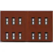 Woodland Scenics 60122 N-Scale DPM 2-Story Wall, 2 Windows (3) Modular System