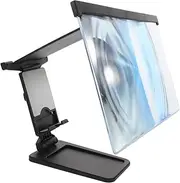 LALAFINA Phone Screen Magnifier Screen Magnifier for Mobile Phone Mobile Stand Phone Prop Stand Mobile Phone Folding Stand Portable Phone Stand Cell Phone Cradles Phone Holder Black Acrylic