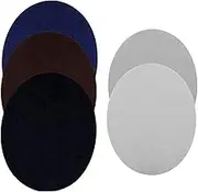 SING F LTD 10Pcs Iron-on Clothing Repair Patches 5 Colours Oval Shape Sewing Elbow Knee Decorative Sticker Patches for Clothes Trousers Bags