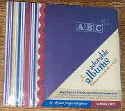 Adorable Albums By JUST JINGER DESIGN ABC School Days Predesigned 8x8” Scrapbook