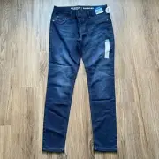 Arizona Superflex Jeggings Youth Girls 12 1/2 Plus Layla Dark Wash Adjustable
