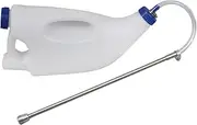 Jeruytgh Calf Milk Feeder - Sheep Lamb Feeding Drencher - 4L Calf Milk Bottle Farm Animal Feeder Medicinal Milk Drencher with Flexible Tube for Goats, Lambs, Puppies, Sheeps