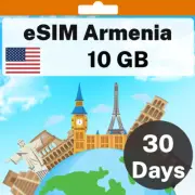 eSIM Armenia - 10 GB - 30 Days - Travel eSIM | QR code activation