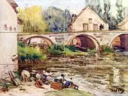 Art Alfred Sisley Bridge River Kitchen Mural Ceramic Backsplash Tile #2316