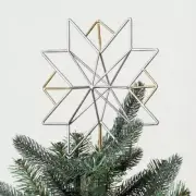NEW Hearth and Hand Magnolia metal xmas tree topper star shaped Joanna Gaines