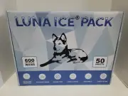 New 600 Luna Dry Ice Gel Packs for Frozen Food, Lunch Bags, Injuries Reusable