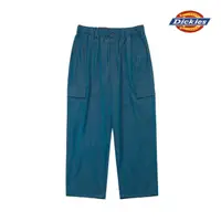 在飛比找momo購物網優惠-【Dickies】男款深海軍藍側邊大口袋寬版工裝長褲｜DK0