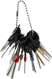 HOLIDYOYO 18Pcs Connector Pin Removal Tool Kit Durable Electrical Wire Terminal Extractors Easy to Use Pin Puller Set for Auto Electronics Aerospace Wire Connector Repair