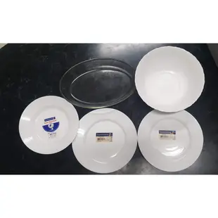 樂美雅 Luminarc 純白 強化 餐盤 五件組*紀念品*