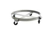 Drum Dolly 450kg 55 Gallon w Swivel Casters Heavy Duty Steel Frame Non Tipping