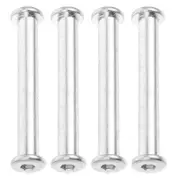 4pcs Outdoor Patio Umbrella Replacement Parts Hand Knob Tightening Screw Clamping Knob Screws Knob For Umbrella Base Replacement Silver 5.30X1.10X0...