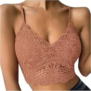 [Generic] Lingerie Sexy Set Bra Comfort Wirefree Sexy Bra Women with Garter Yoga Tops Cami Lingerie Belts Sexy Lingerie for Women Plus Size with Sleeves
