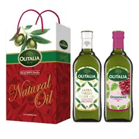 在飛比找demall購物網優惠-Olitalia奧利塔特級初榨橄欖油+葡萄籽油禮盒組(500