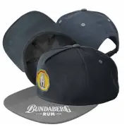 BUNDABERG RUM FLAT PEAK EMBROIDERED LOGO CAP HAT