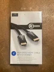 RadioShack 4’ High Speed HDMI Cable With Ethernet Gold Plated Connector 1500480