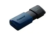 Kingston DataTraveler Exodia M DTXM 64 GB USB 3.2 (Gen 1) Type A Flash Drive - Black, Blue - 1 Pack