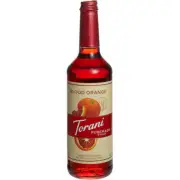 Torani Puremade Blood Orange Flavoring Syrup 750 mL Glass Bottle 880602563