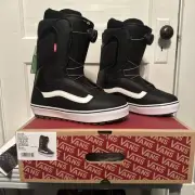 Vans 2025 Aura Pro BOA Snowboard Boot Black/White NEW IN BOX Size 10 Men’s