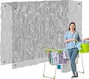 Laundry Drying Rack Rain Cover - Oudside Laundry Drying Rack Cover for Rain | All-Weather PVC Waterproof Shield for Sheet Quilt Blanket Pants Shirts Lingerie Coat