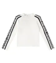 [Marc Jacobs Kids] Marc Jacobs Kids Logo ribbed-knit cotton-blend sweater Y 5 white