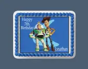 Edible Frosting Cake Topper 7.5 by 10.5
