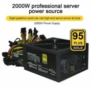 2000W Mining Power Supply 8 GPU PSU 160-260V ATX ETH Rig Ethereum Miner