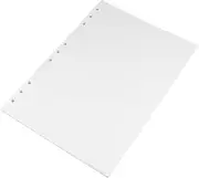 KALLORY 90 Sheets of B5 Loose-Leaf Dotted Refill for Notebooks for School Art and Journaling