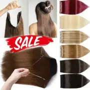 CLEARANCE Hidden Wefts Secret Wire In 100% Remy Human Hair Extensions Half Head
