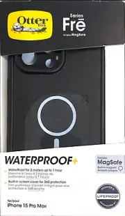 OtterBox Apple iPhone 15 Pro Max Fre Series Case with MagSafe - Black